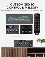 Moukey MAMP3 Power Audio Amplifier 2.0 Channel Bluetooth 5.3 FM USB Mic In view 4