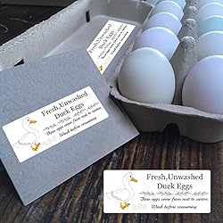 Unwashed Chicken Quail Duck Egg Carton Stickers 1