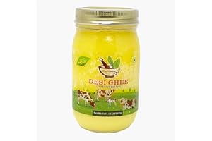 DESI KITCHEN AUTHENTIC INDIAN PRODUCTS Desi Kitchen DESI GHEE (Clarified Butter) 16oz (1 Pint) By Rani Foods Inc (1 Pack)