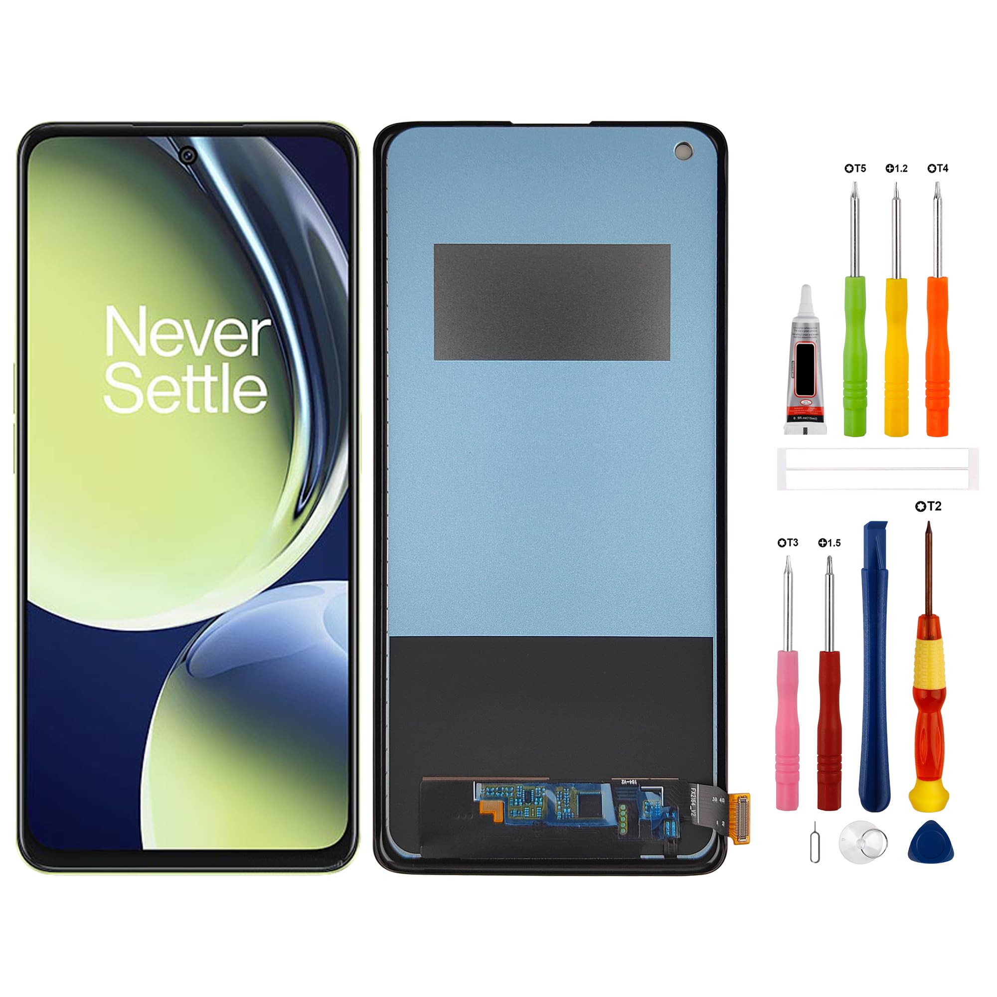 Photo 1 of SwarKing LCD Display Replacement Compatible with OnePlus Nord CE 3 LITE 5G Touch Screen Digitizer Assembly with Repair Tools-6.72inch