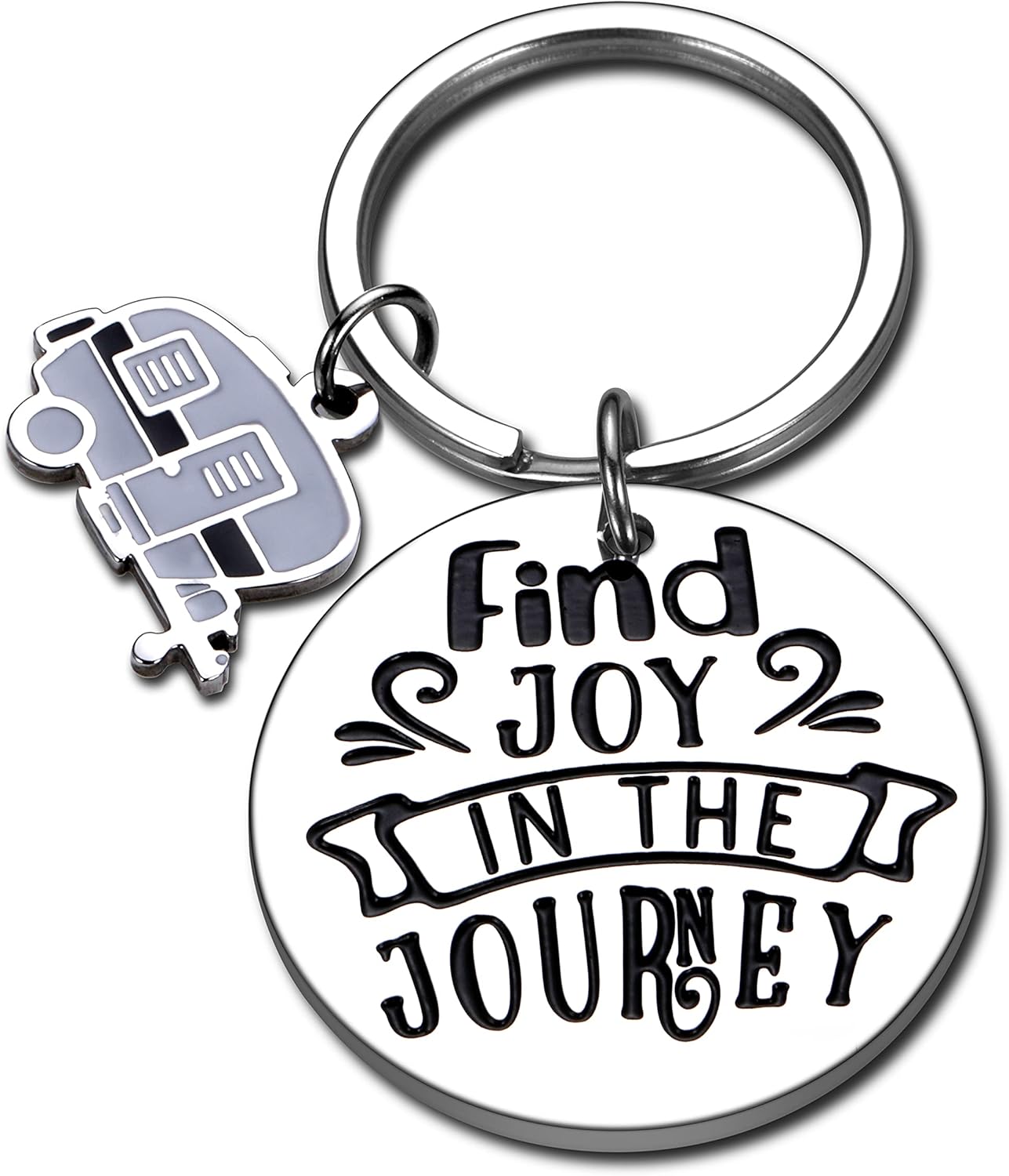 2021 Camper Decor for Travel Trailers Inside RV Camping Accessories for RV Owner Graduation Keychain Gifts Retirement Gifts for Women Men Coworker Her Funny Happy Camper Motorhome Decorations