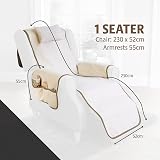 Coopers of Stortford Luxury Sherpa Fleece Armchair Cover with Cushion view 2