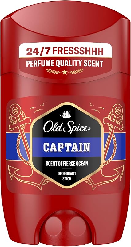 Captain Desodorante en Barra para Hombre Sin Aluminio, 4x50ml