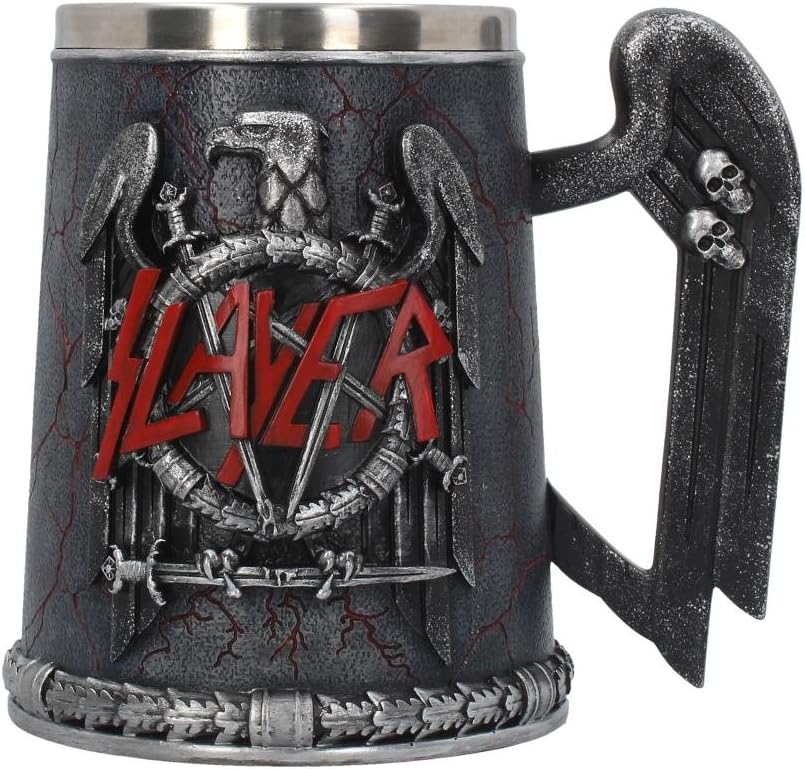 Nemesis Now B4128M8 Slayer Tankard Mug 14cm Black, Resin w/Stainless Steel Insert , Grey - Image 5