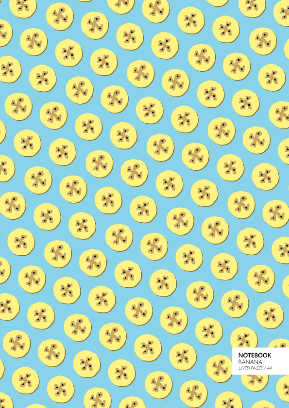 Banana Notebook - A4: (Powder Blue Edition) Fun notebook 192 lined pages (A4 / 8.27x11.69 inches / 21x29.7cm)
