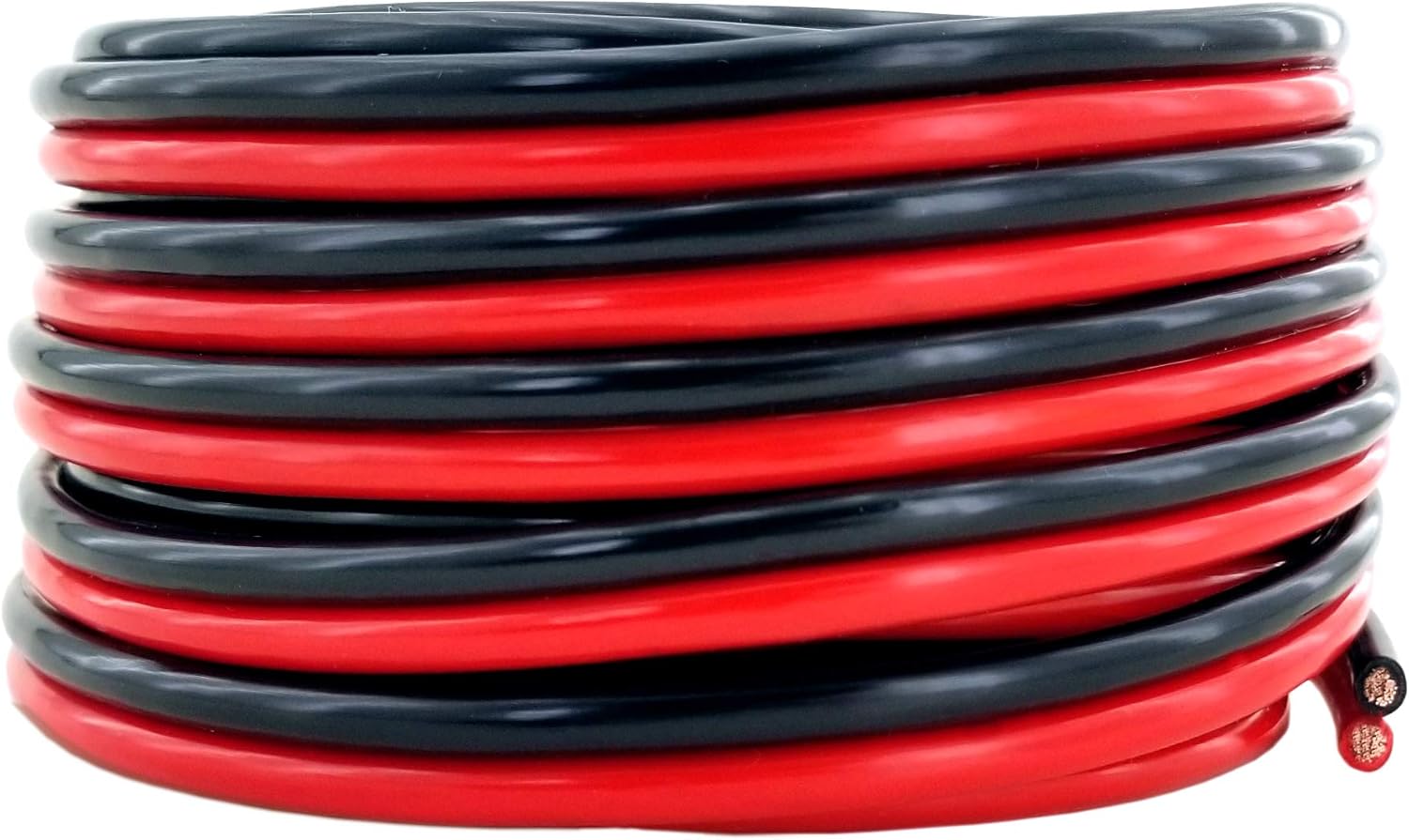 GS Power 12 AWG (American Wire Gauge) OFC Zip Cord Speaker Cable for Car Stereo Amplifier Remote Automotive Trailer Harness Hookup Wiring | 25 ft Red & 25' Black Bonded – Pure Copper