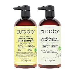 PURA D'OR Anti-Thinning Biotin Shampoo & Deep