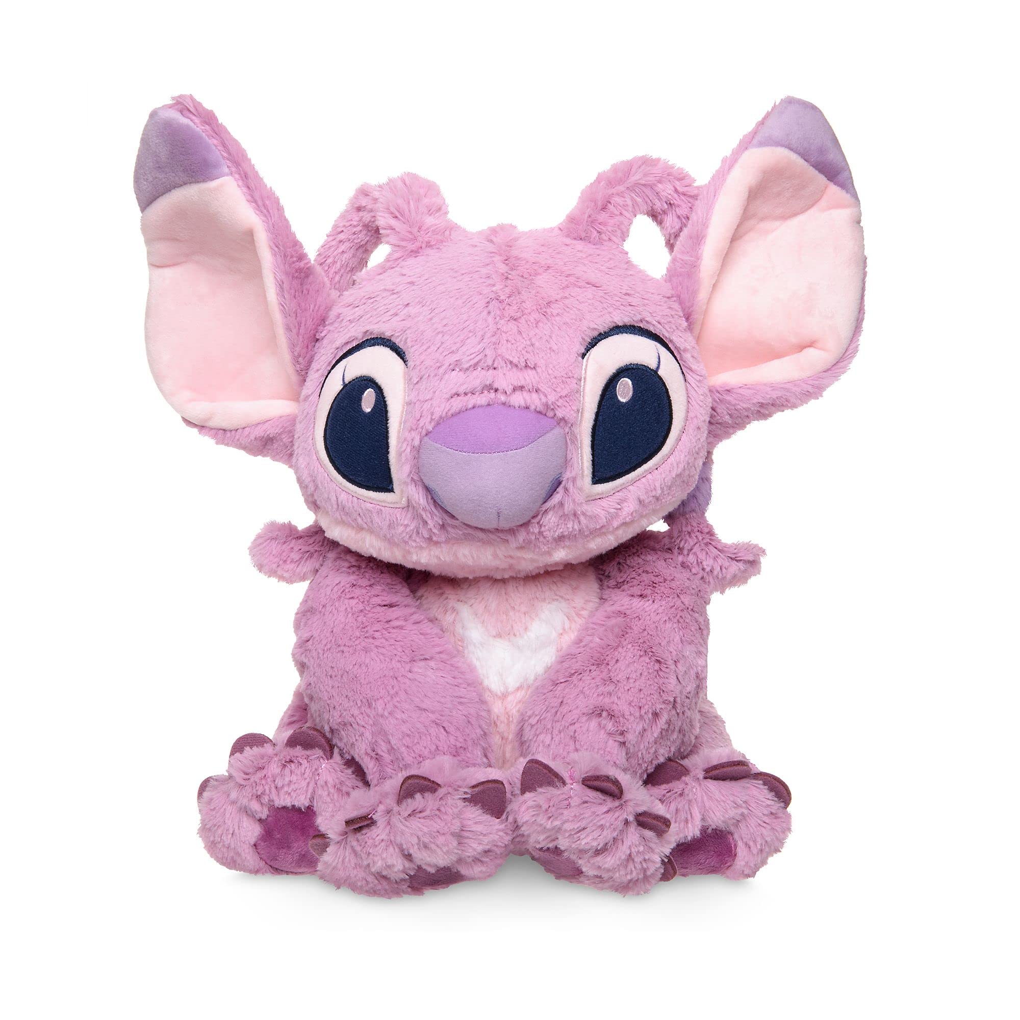 Disney Store Official Angel Medium Soft Plush Toy, Lilo and Stitch, 38cm/14 inch, Cuddly Character Made with Soft-Feel Fabric and Embroidered Features, Suitable for All Ages,Purple