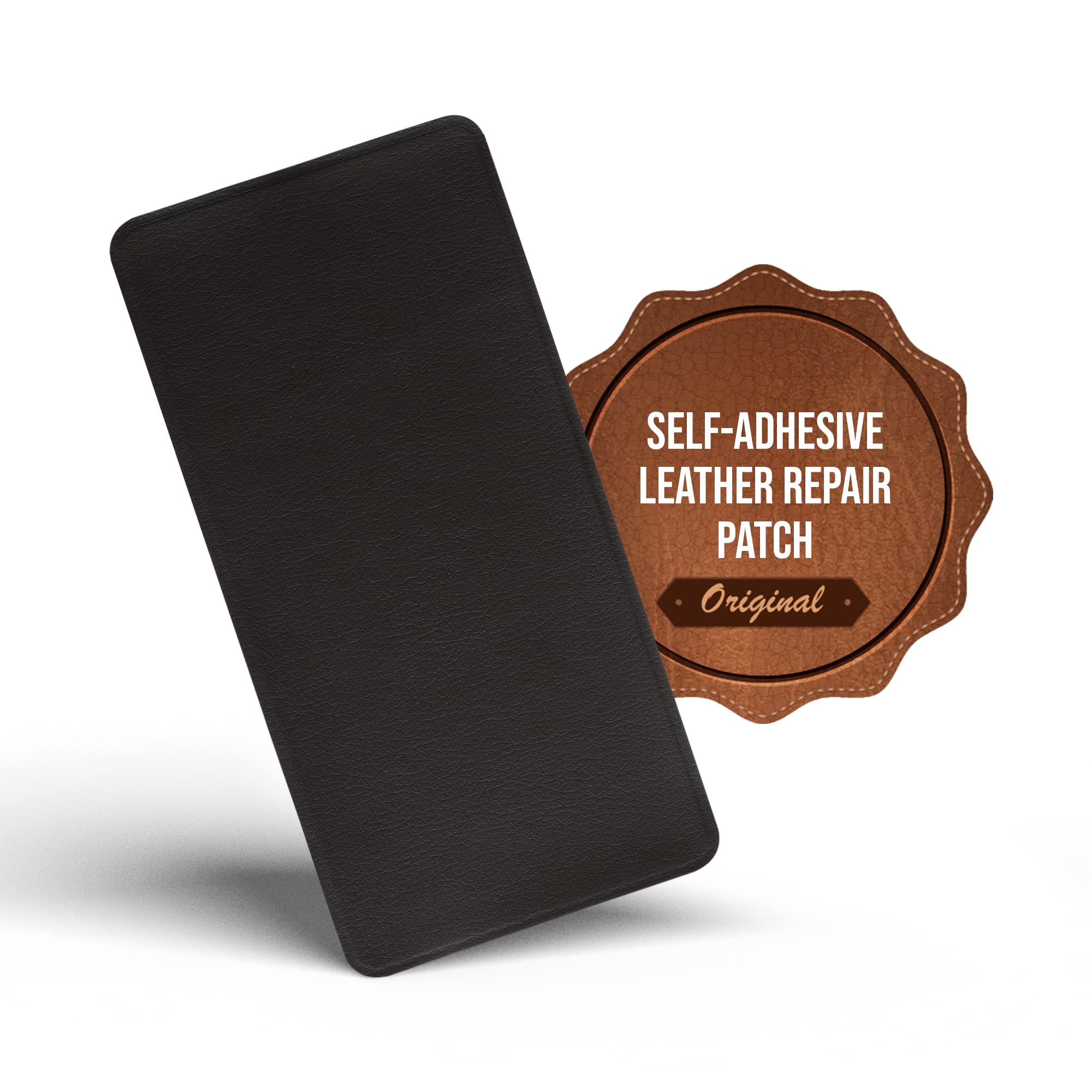 MastaPlasta Premium Easy All-in-One Leather Repair Kit. Leather Patches for Sofas Self Adhesive - Dark Brown 20cm x 10cm (8in x 4in). Upholstery Leather Repair Patch for Car Seats, Chairs, DIY, Craft