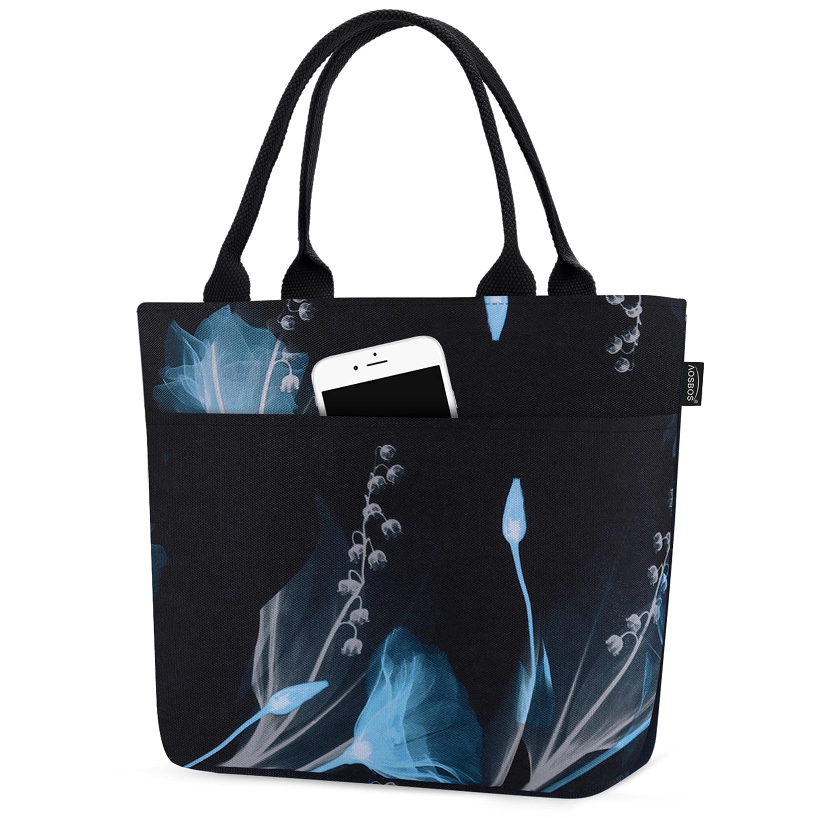 Aosbos 10L Insulated Lunch Bags for Women Adults Work, Leak-Proof Portable Soft Lunchbox Cool Bag, Thermal Cooler Tote Handbag for Ladies Office School Picnic Travel