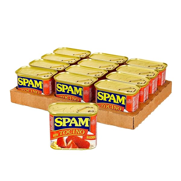 SPAM WITH TOCINO SEASONING, 7 GRAMS OF PROTEIN...