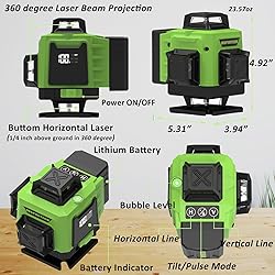 INSPIRITECH Laser Level 360 Self Leveling for