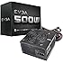 EVGA 500 W1, 80+ WHITE 500W, 3 Year Warranty, Power Supply 100-W1-0500-KR