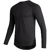 Spyder Mens Athletic Shirts - Sueded Crewneck Soft Fleece Lined Long Sleeve - Active Performance Workout Shirts for Men