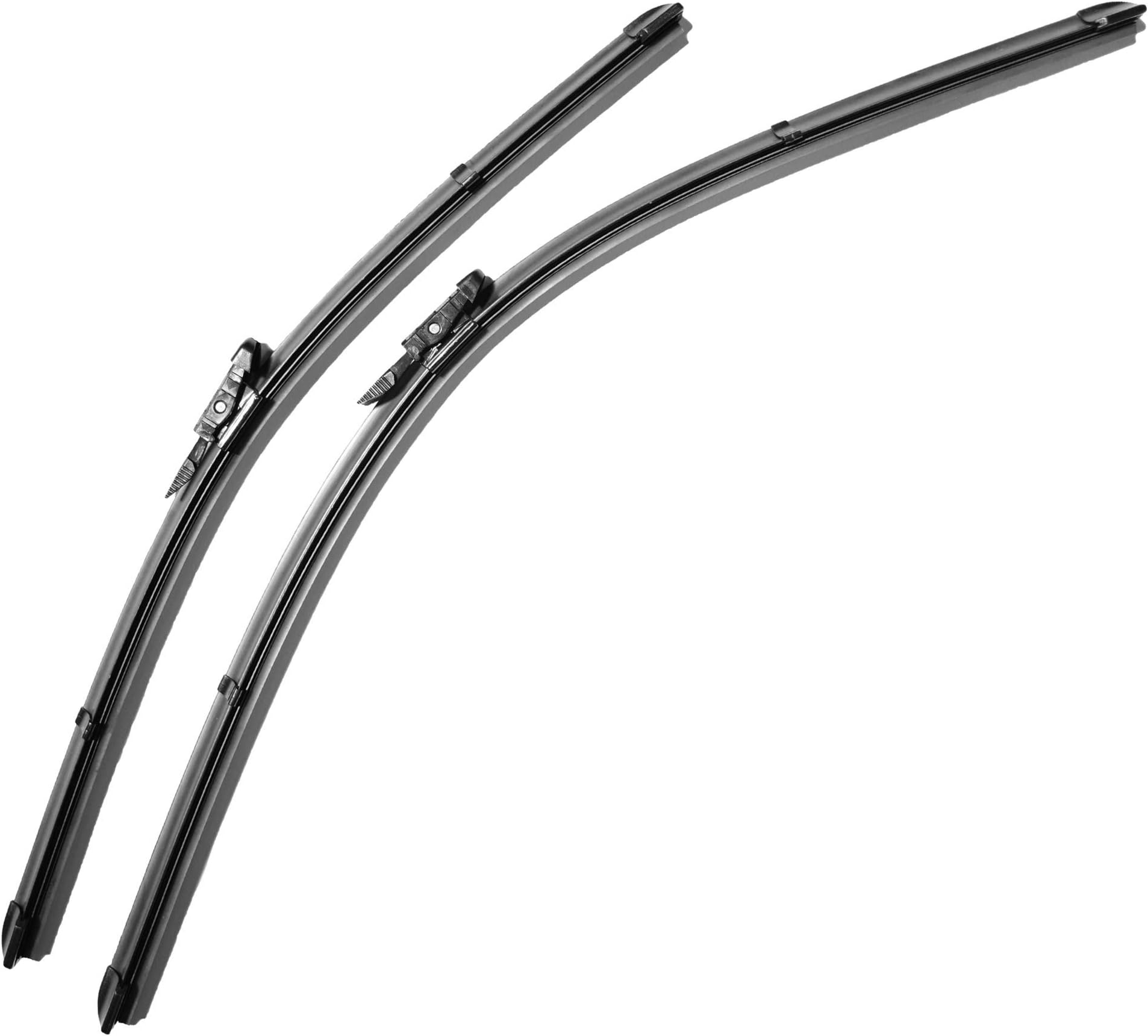 VauZafira flat aero windscreen Pinch tap fittment Front Wiper blades Pinch tap 28" 22" Flat