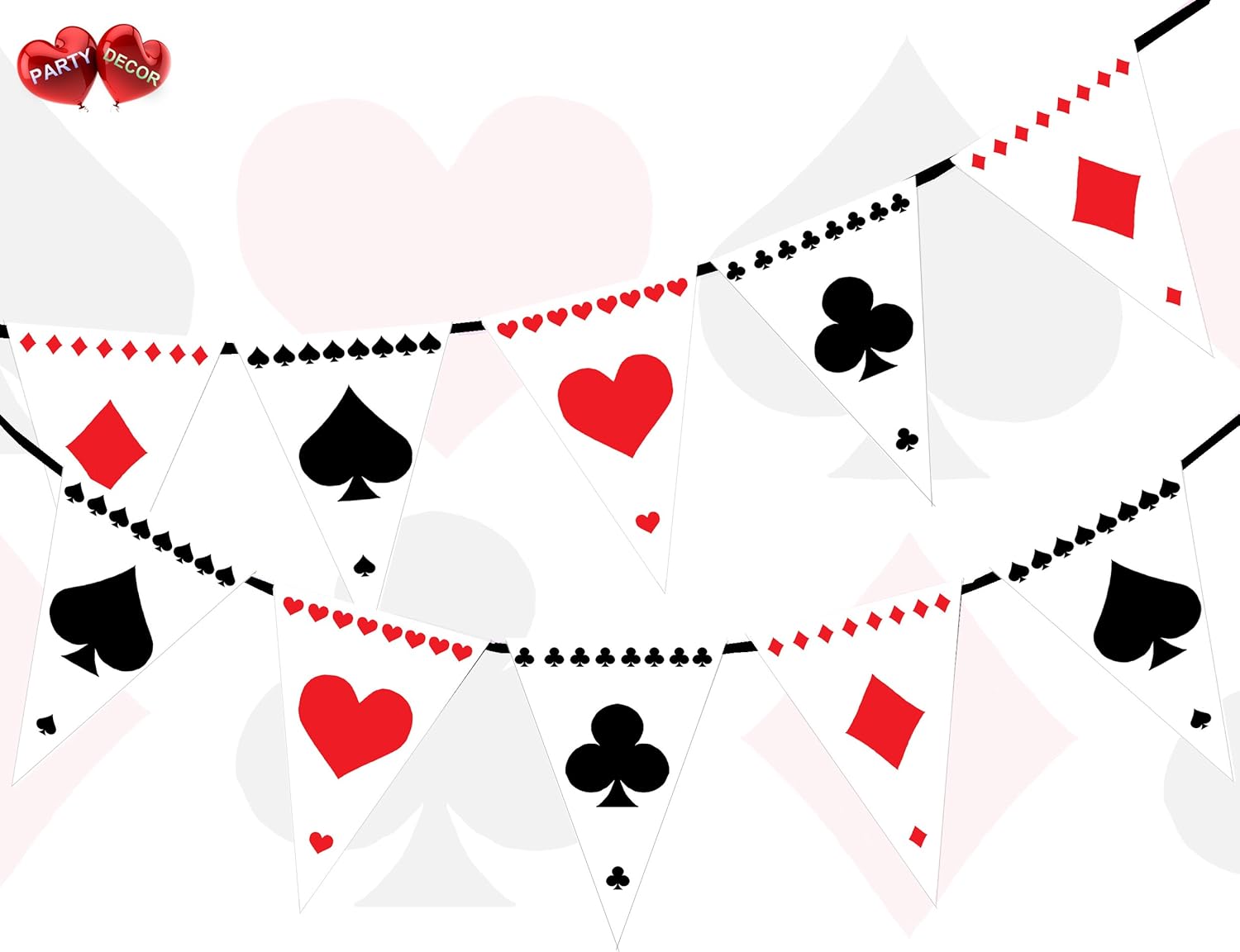 Party Decor Card Suit Party Alice In Wonderland Inspired Poker