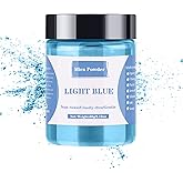 Mica Powder - 60g Mica Powder for Epoxy Resin - Pearl Pigment Powder Dye for Resin/Eye Shadow/Soap Making/Nails/Bath Bombs etc. (Light Blue)
