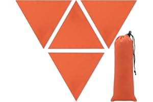 WinnerWhy Blaze Orange Safety Blind Panels 15.75 Inch Per Side Safety Panel Hunting Blind Accessories Include Magnet Buttons and Carrying Bag for Hunting Blind Backpack Tents