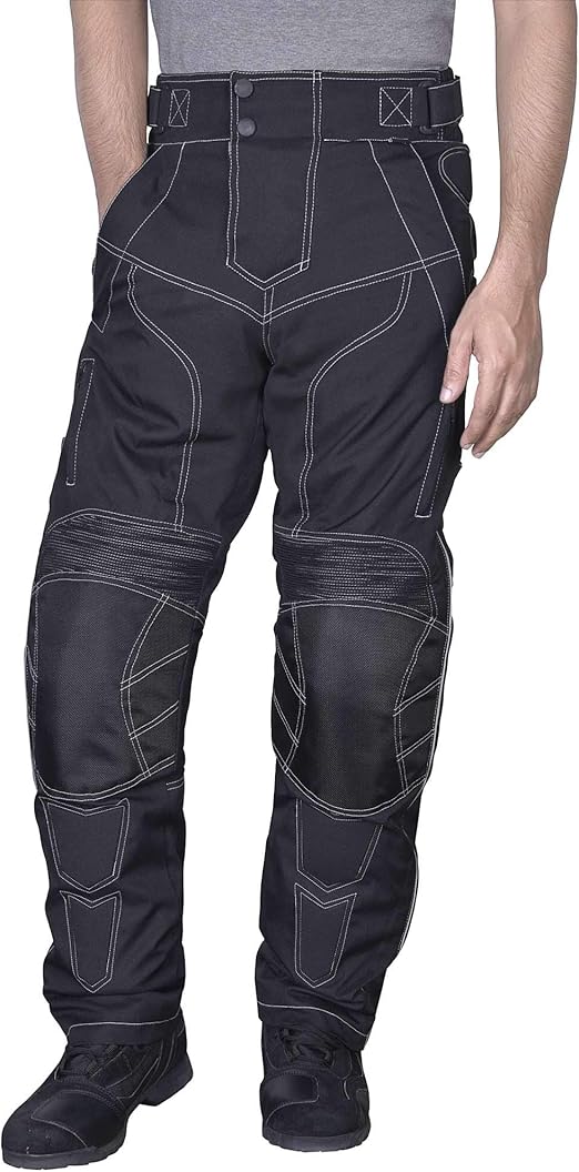 Men Motorcycle Riding Pants WaterProof WindProof Black with