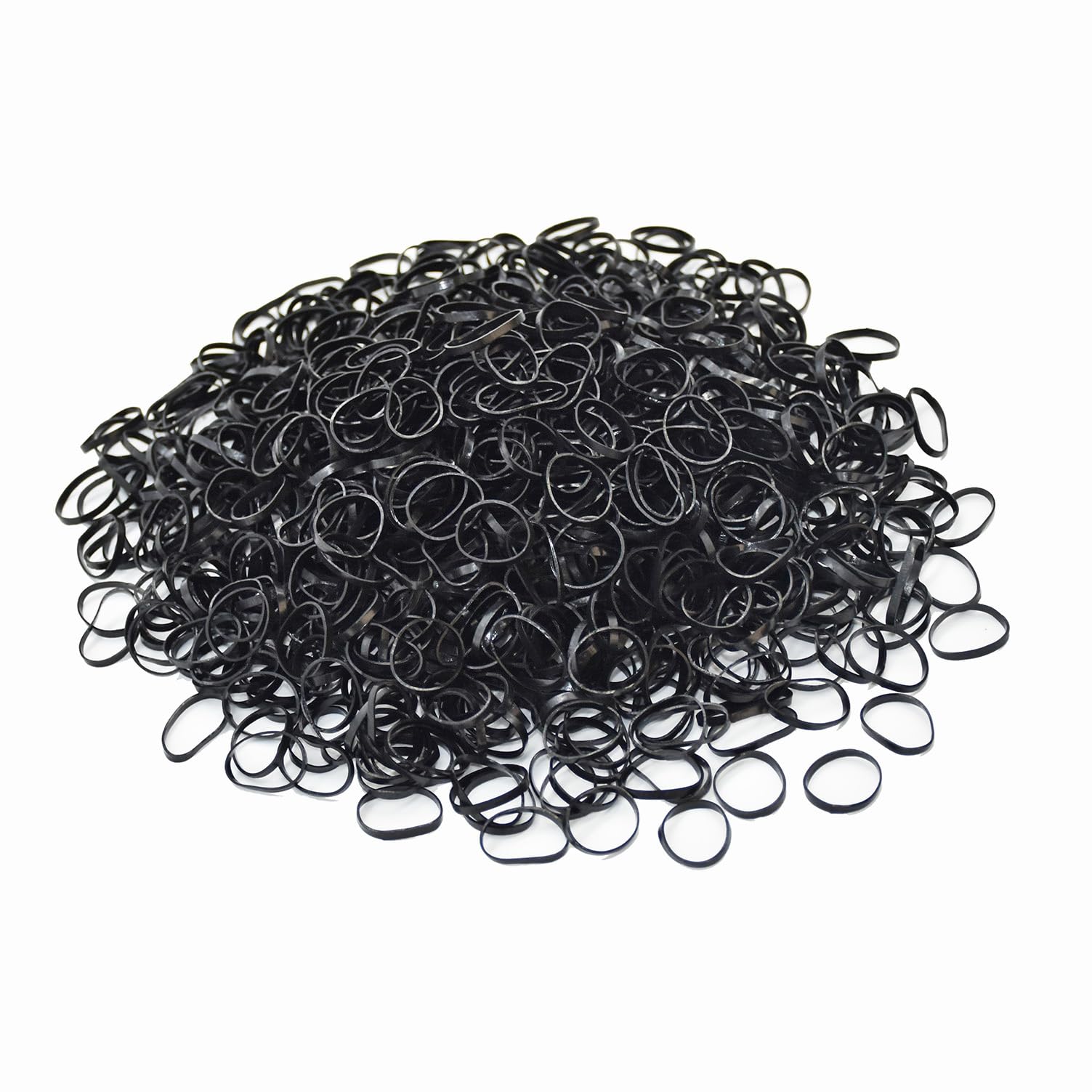 Mini Hair Rubber Bands, 500pcs Black Elastic Hair Bands, Soft Hair Elastics Ties Bands for Kids Hair, Braids Hair, Wedding Hairstyle and More