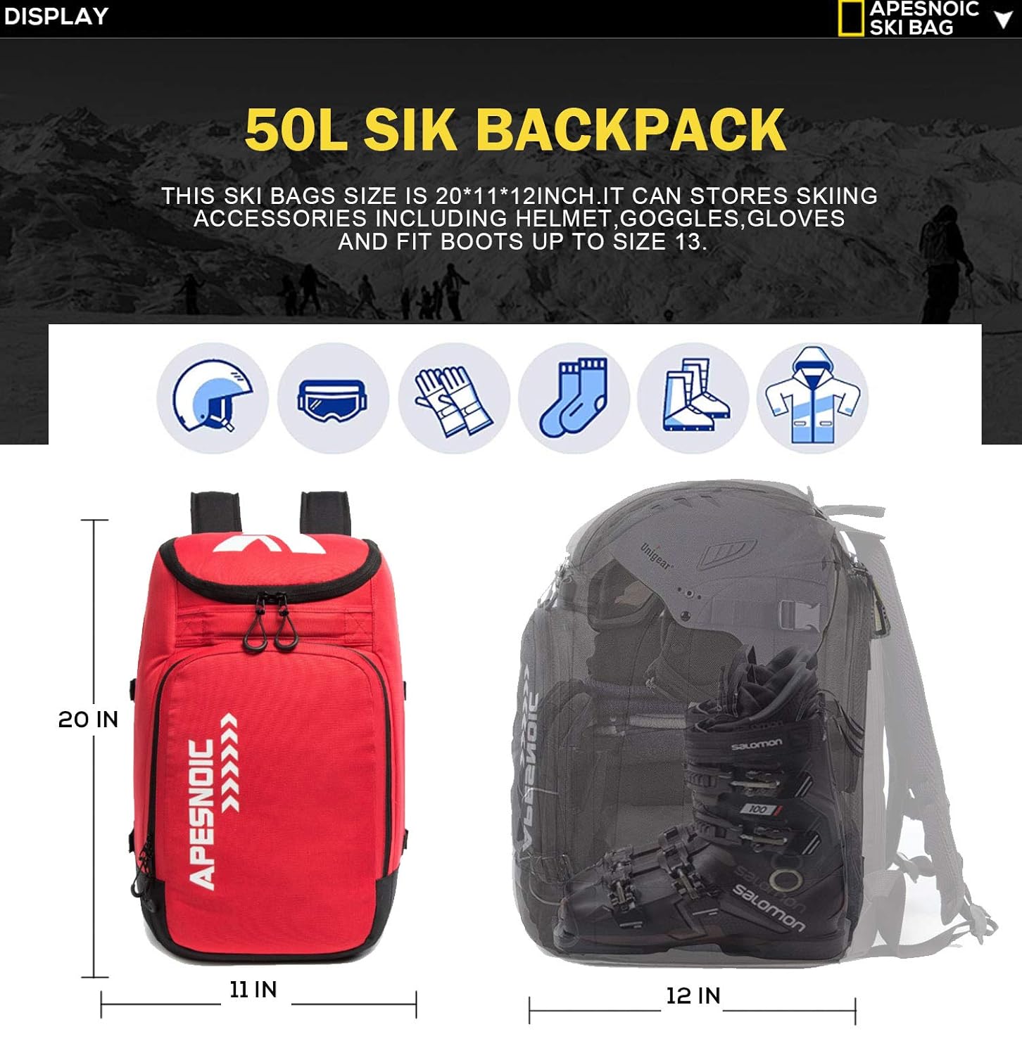 snowboard boot bag