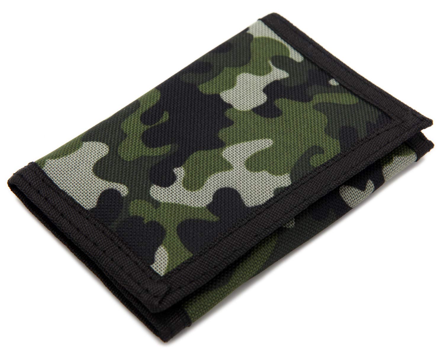 sundee RFID Slim Camouflage Wallet/Trifold Canvas Outdoor Sports Wallet for Boys & Kids - Green โ image 1