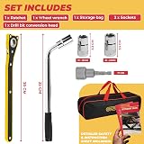 GADLANE Scissor Jack Kit 3 Ton Portable Heavy Duty Car Jack Set with Drill view 3