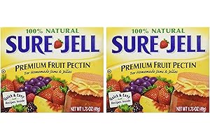 Sure Jell Premium Fruit Pectin for Homemade Jams and Jellies, 100% Natural 1.75 oz (2 Packs) by Sure Jell
