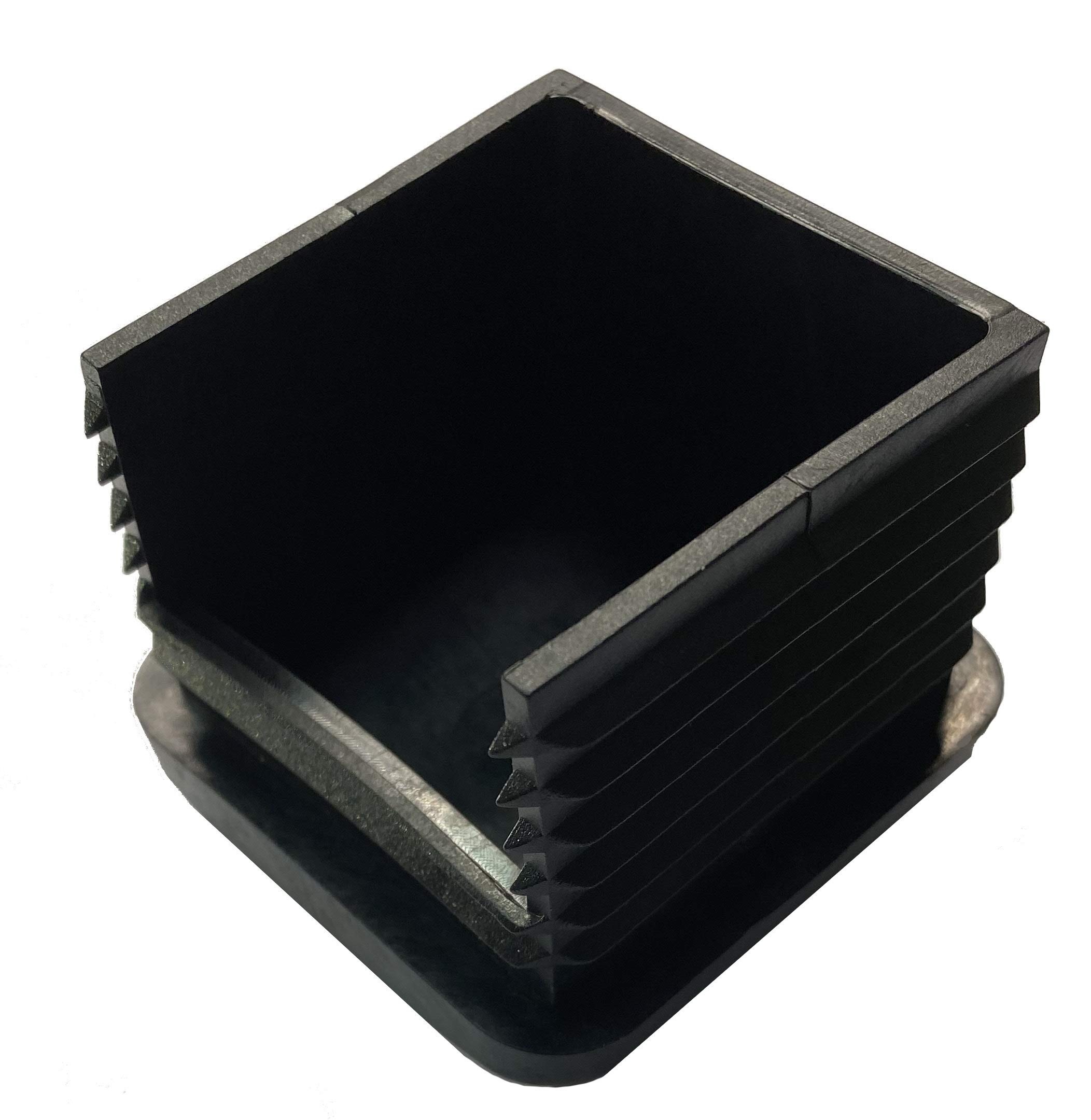 dexierp Protection Force 2-1/2" 64mm (Pack of 1) Square OD Tubing Plastic Insert Plug, Tubing Post End Cap, Chair Glide