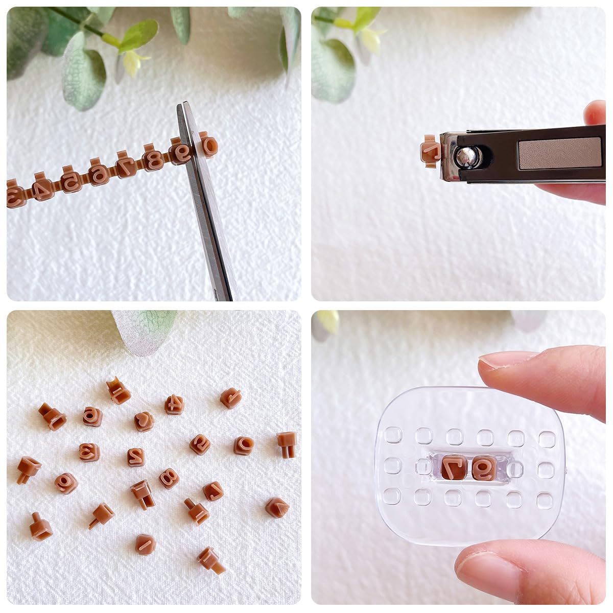 Keoker Number & Letter Stamps for Clay - Polymer Clay Stamps, Great Work with Clay Cutters, Polymer Clay Tools