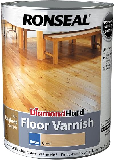 Ronseal Diamond Hard Floor Varnish Satin 5 Litre DHFVS5L