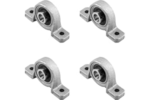 Eilumduo 4Pcs Zinc Alloy Self-aligning Pillow Block Bearing, KFL08 3D Printer Parts 8mm/0.31" ID Pillow Block Flange Bearing