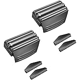 2 PACK BLACKShaver Replacement Foil Compatible with Remington TITANIUM-X Flex & Pivot Foil and Cutter F5800 & F7800,Shaver heads Fit for Remington F4900,F5800,F7800