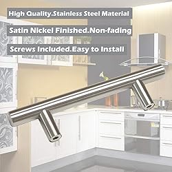 Gobrico Satin Nickel Cabinet Pulls 2-1/2" Hole