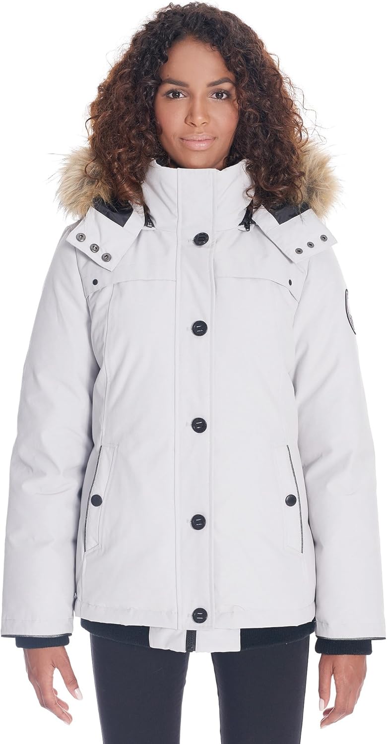 alpinetek women's long down parka
