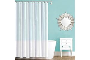 Splash Home Premium Quality Curtain Liner for Bathroom Shower and Bathtub, No Chemical Smell, Waterproof 70” W x 72” H Inches