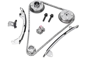 TEMSONE Timing Chain Kit with Guide Tensioner VVT Sprocket Compatible with Toyota Camry Highlander RAV4 Sienna Avalon Venza 2.5L 2.7L Replace# 13070-0V010 13050-0V010