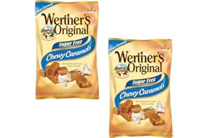 Werther's Original Sugar Free Chewy Caramels - Pack of 2-1.46 Oz Bags - Rich, Smooth and Creamy Chewy Caramels - Perfect for Sharing