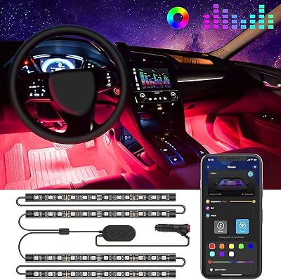 Govee car LED interior lights RGB smart with app control