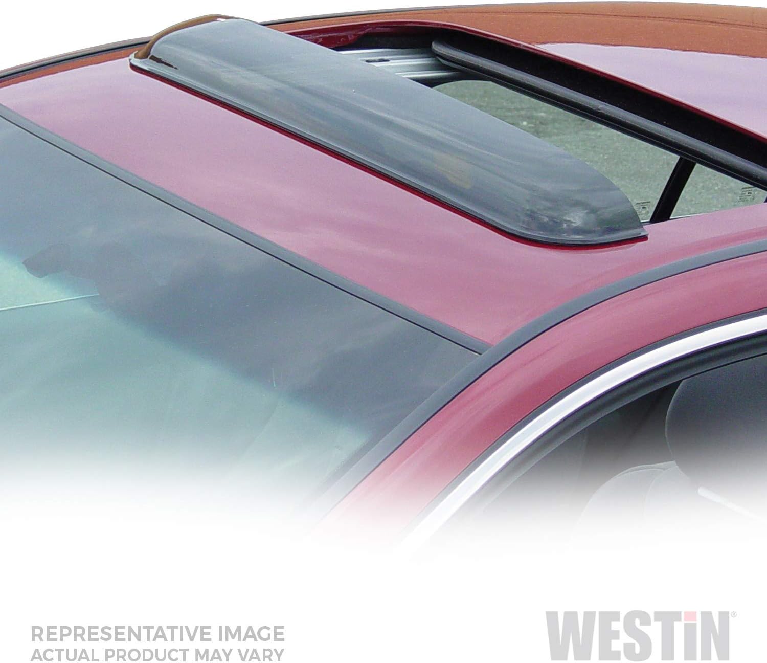 Wade 72 33104 34 5 Inch Wide Smoke Tint Sunroof Wind Deflector