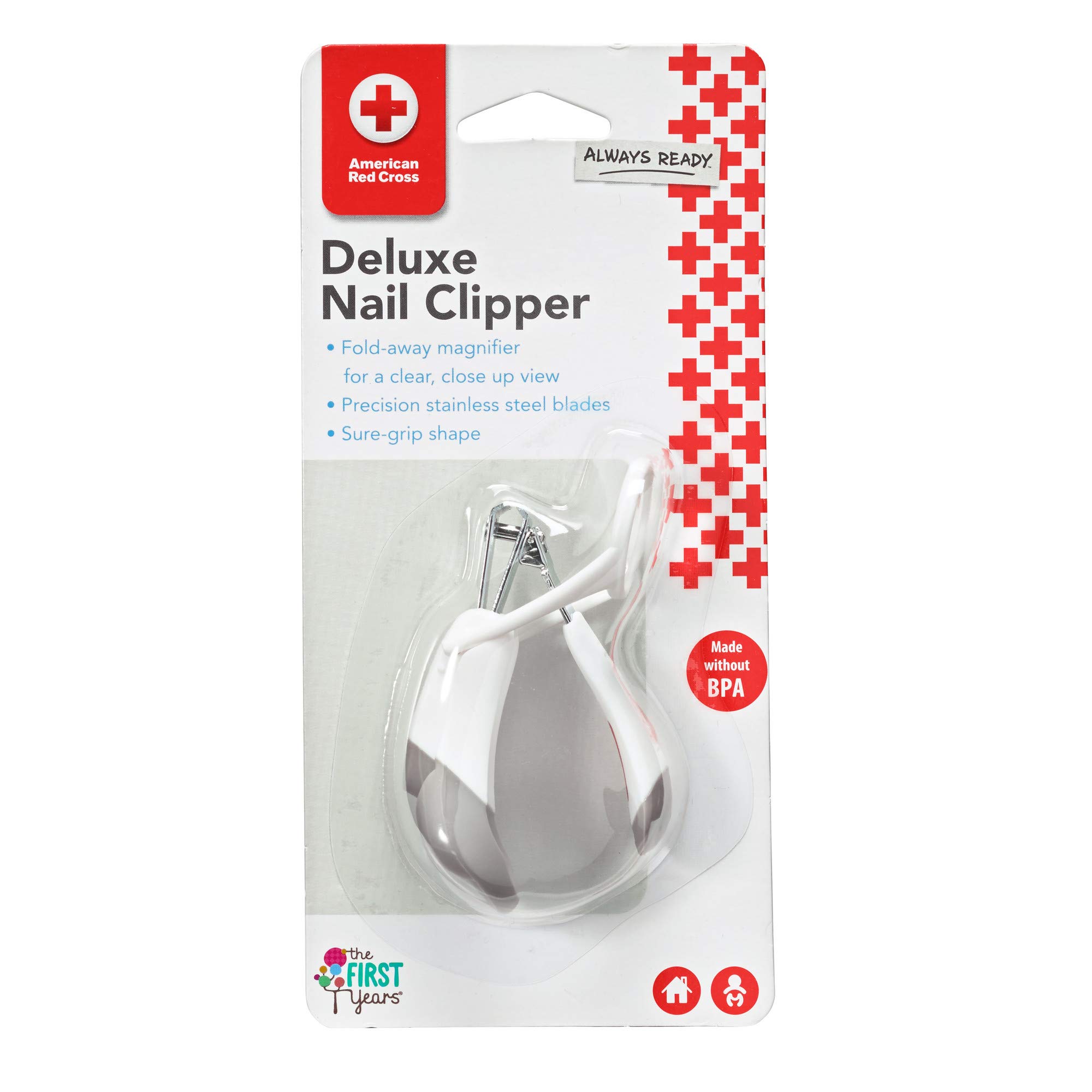 The First Years, Deluxe Baby Nail Clipper with Magnifier, 1 Pack