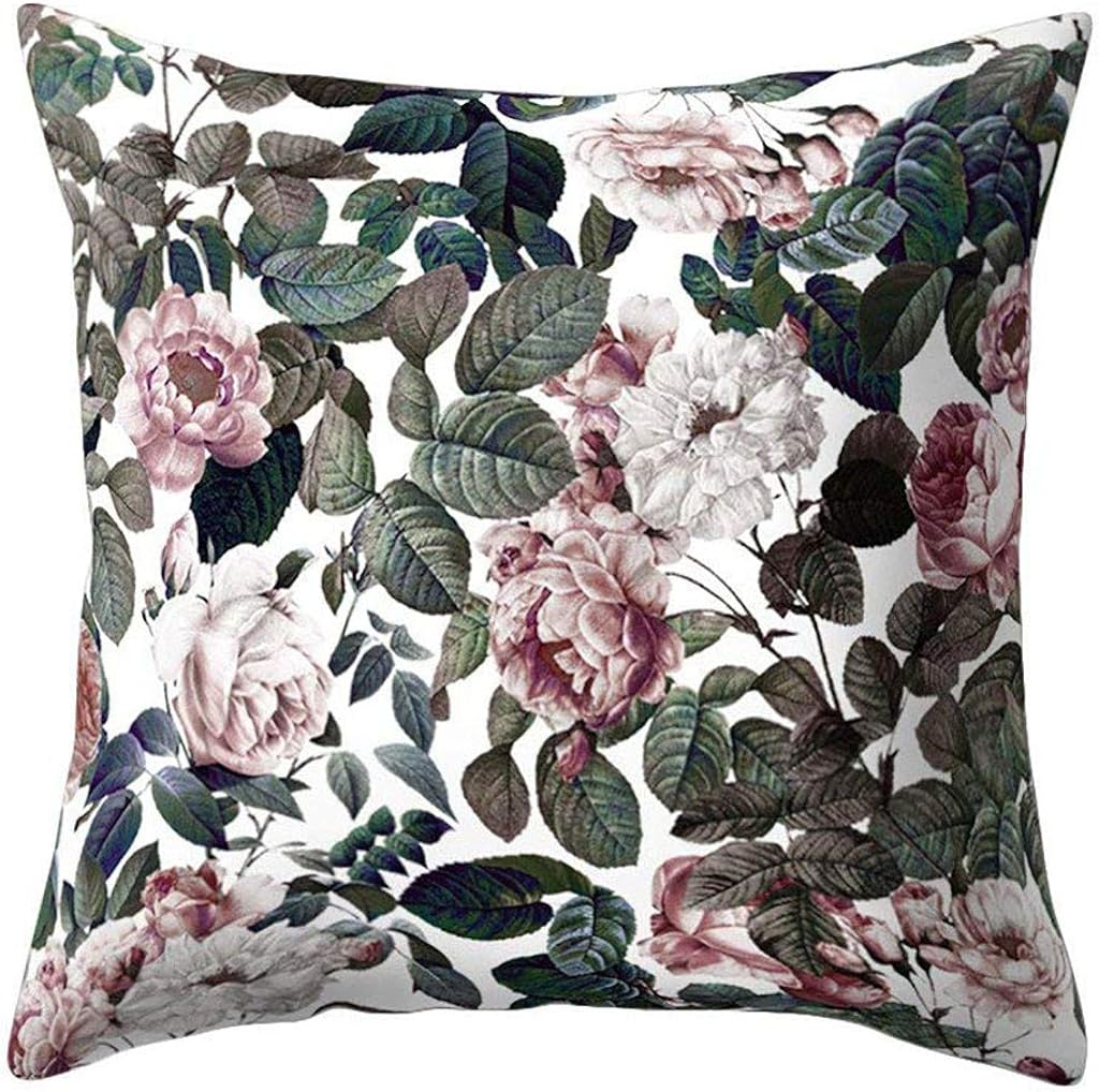 Produktbild von Vintage Fantasy Blumen Wurfkissenbezug Floral Night Sky