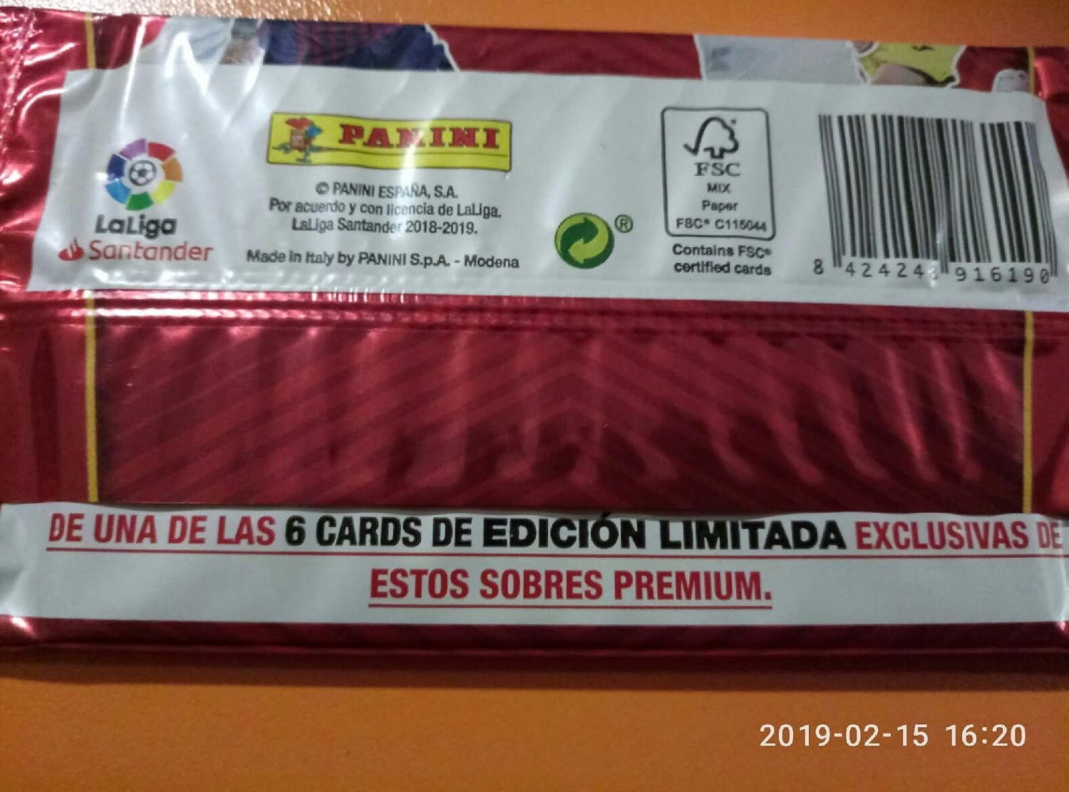 Panini Sobre Premium ADRENALYN 2018 2019: Amazon.es: Juguetes y juegos