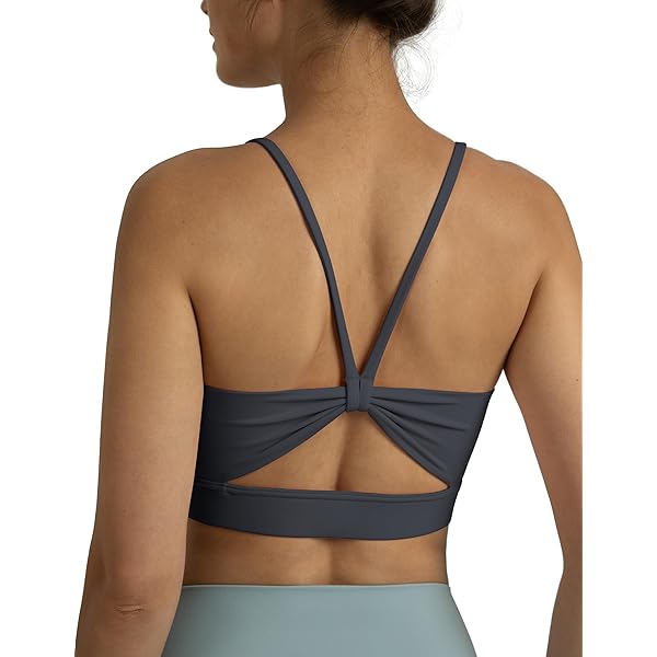 TrainingGirl Zip Front Closure Longline Sports Bras For Women - Workout Crop Tank Tops Yoga Camisole Criss Cross Back (US, Alpha, Black, Regular, Regular, Small) At Women's Clothing Store - View #4