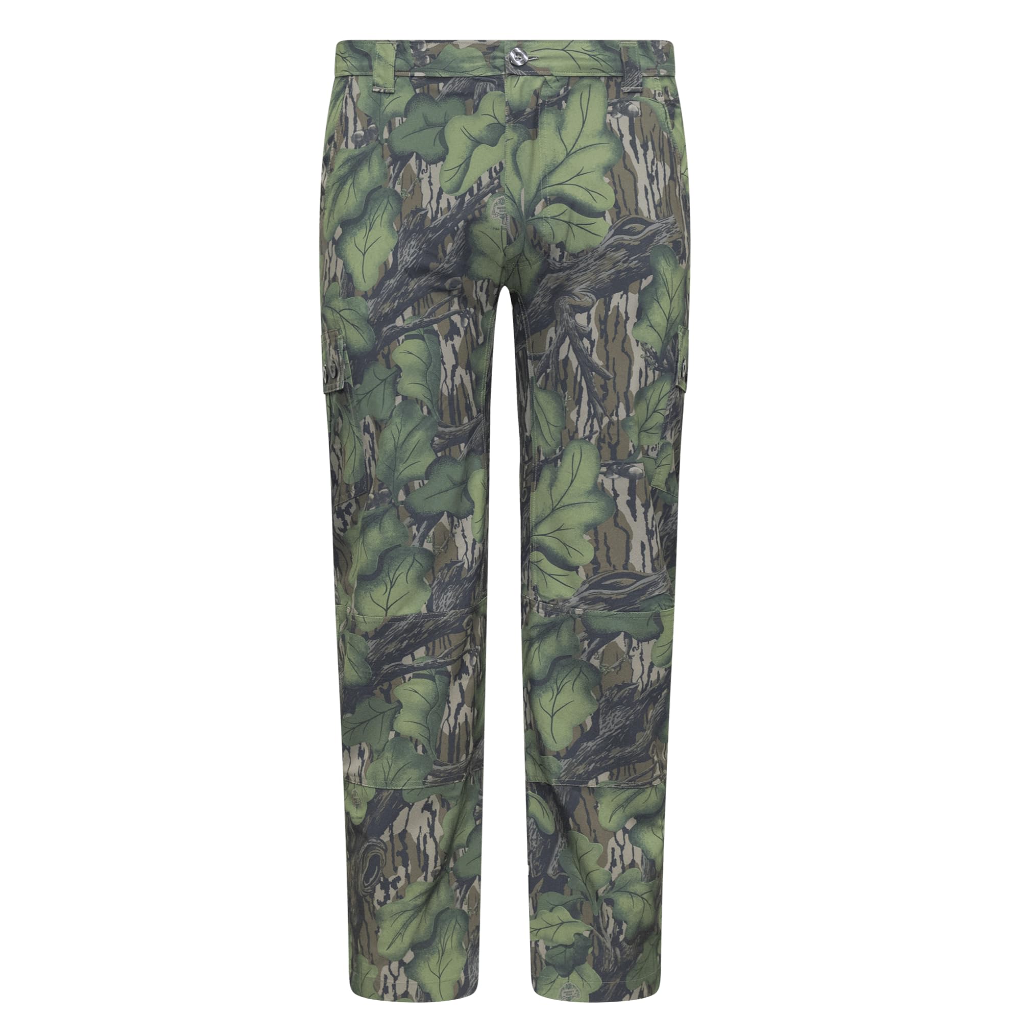 Mossy Oak Men's Standard Lightweight Camo Hunting Pants Tibbee, Full Foliage, Large Image