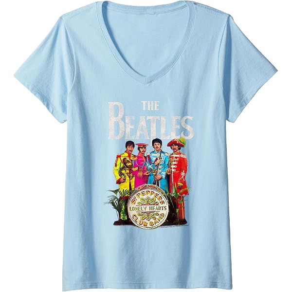 Amazon.com: The Beatles Sgt. Pepper's Lonely Hearts Short Sleeve T
