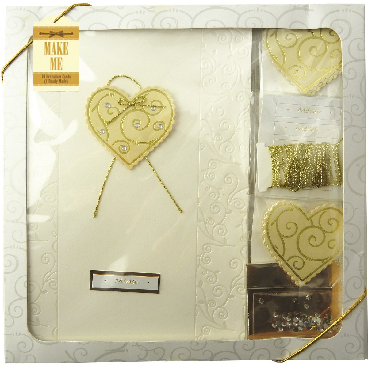 Craftime Gold Heart Menu Kits
