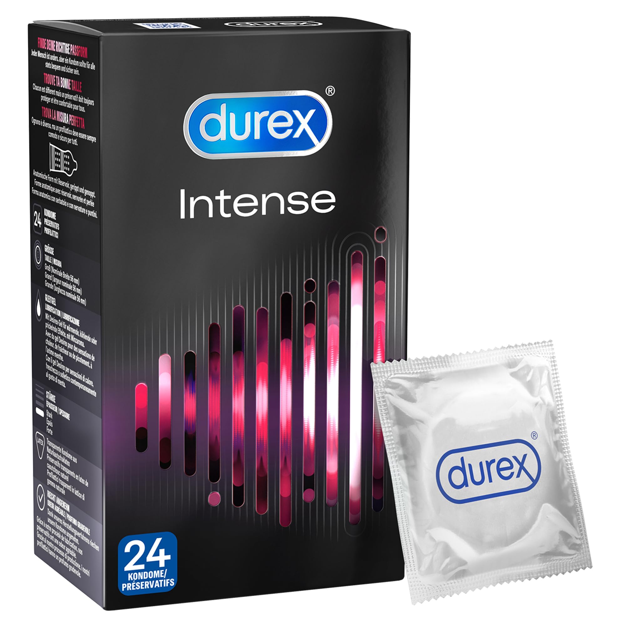 Durex Intense Condoms Pack of 12 x 2