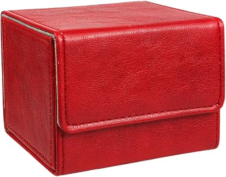 Amazon Cicogna デッキケース トレカ カードケース 100枚収納 レトロシリーズ 革 トレーディングカード カードデッキ ストレージ ボックス レッド トレカ 通販