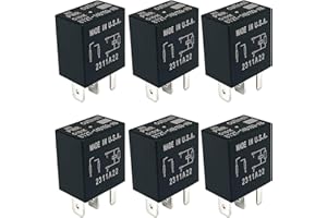 CUTTNELL 6-Pack 8T2T-14B192-AB Relay 12VDC 4-Pin 30A Compatible with Some Ford Vehicles